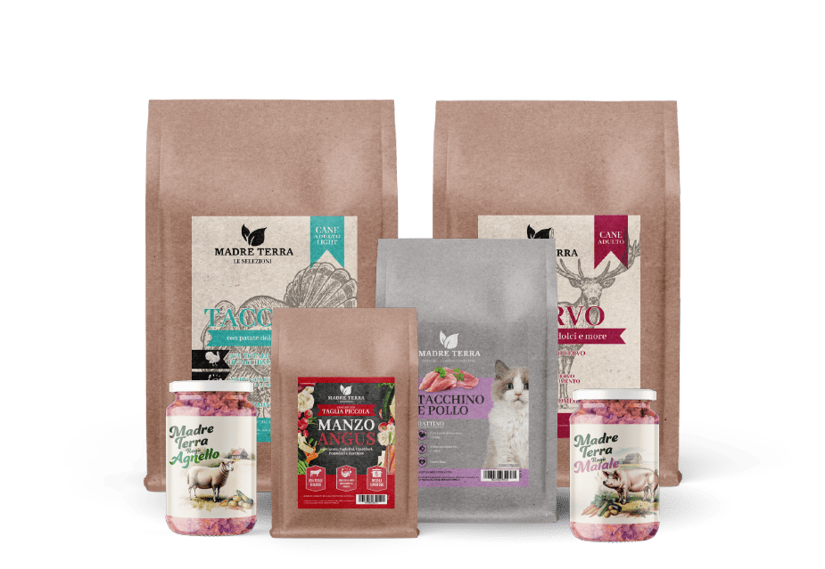 Mockup madre terra pet prodotti